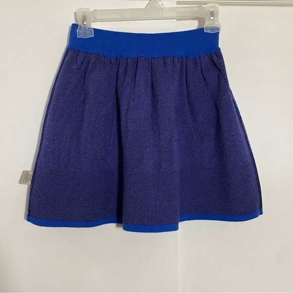 ECOTE  unique pattern knit multi coloured bohemian cottage core mini skirt S - Picture 3 of 7